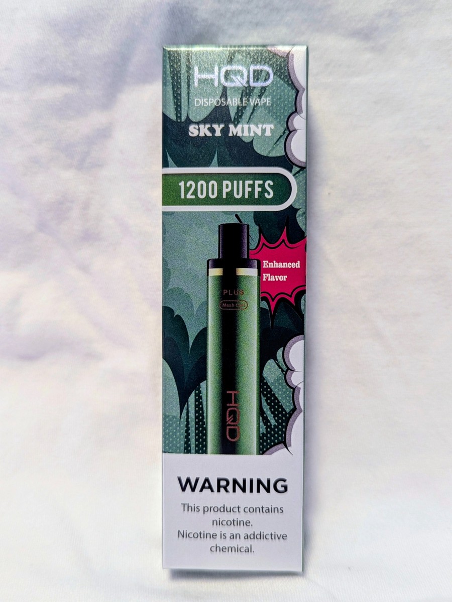 HQD Cuvie Plus 1200 puff. sky mint.