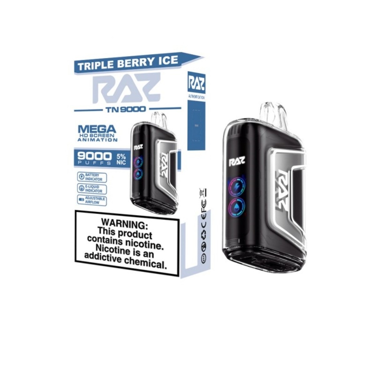 RAZ TN9000 Disposable Vape. - Triple Berry