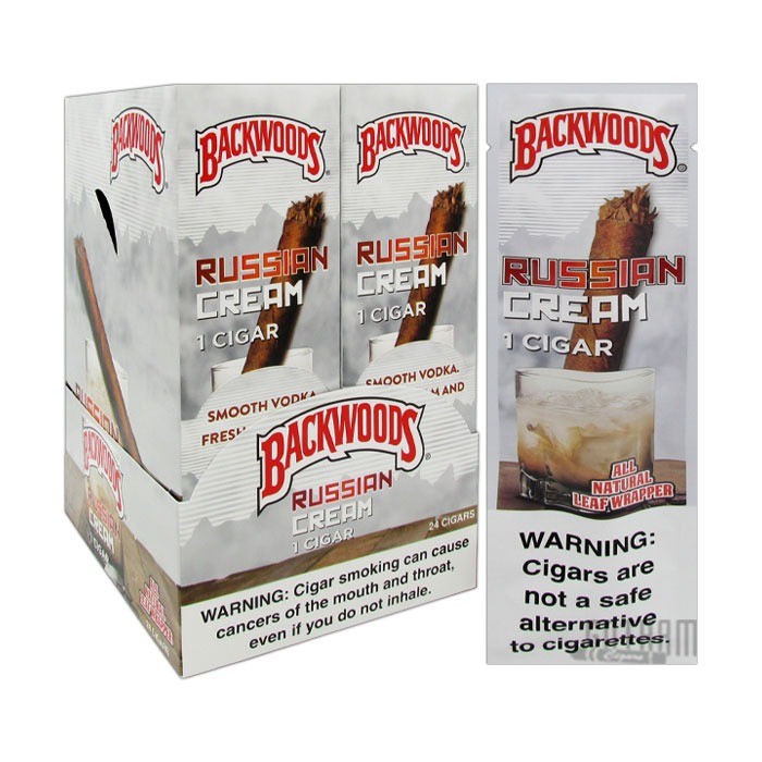 Backwoods Cigarillos. Russian Cream Singles.