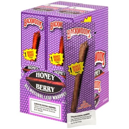 Backwoods Cigarillos. Honey Berry Singles.