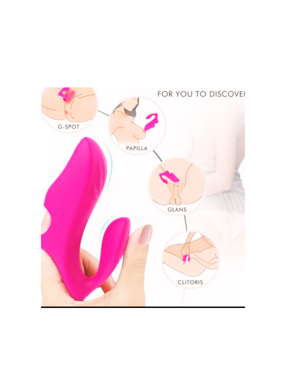 First Love - King Ring Hand Held Finger Sleeve Vibrator w/ Remote Control