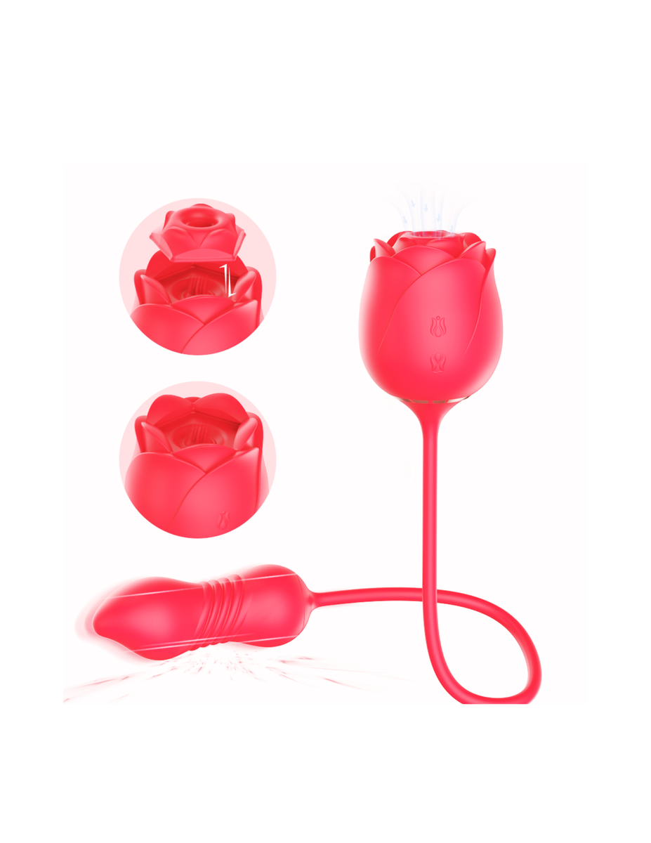 Immortal Rose Vibrator w/ Extended Bullet