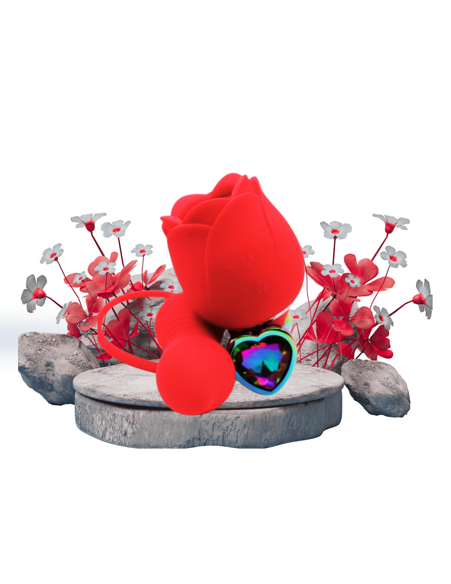 Immortal Rose Vibrator w/ Extended Bullet