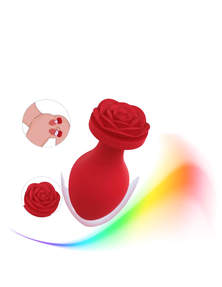 Rose Blossoms Silicone Butt Plugs 3Pcs/Set