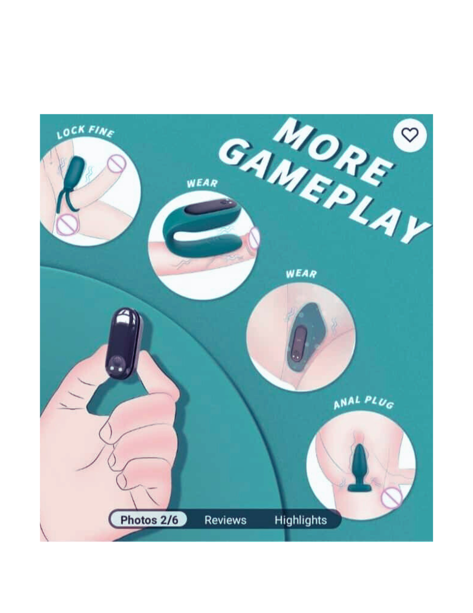 The Love Pleasure Kit w/ Remote Control (Black)