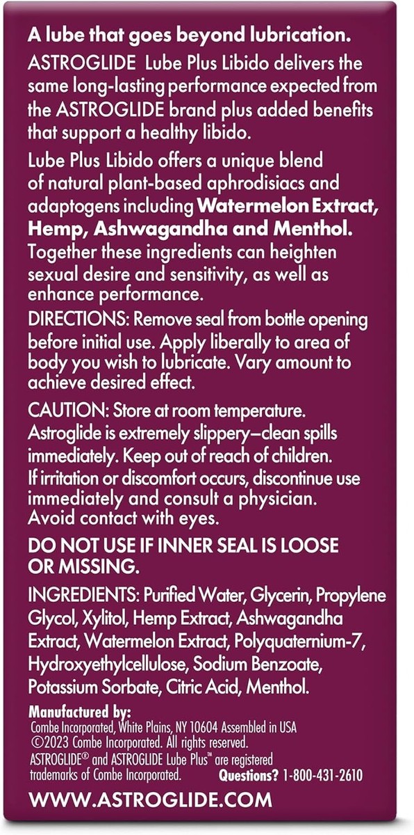 Astroglide Lube Plus Libido