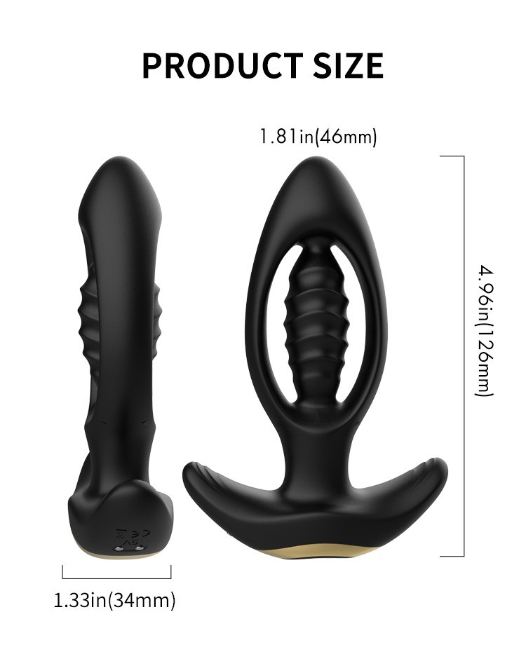 Pile Driver Silicone Anal Plug Vibrator