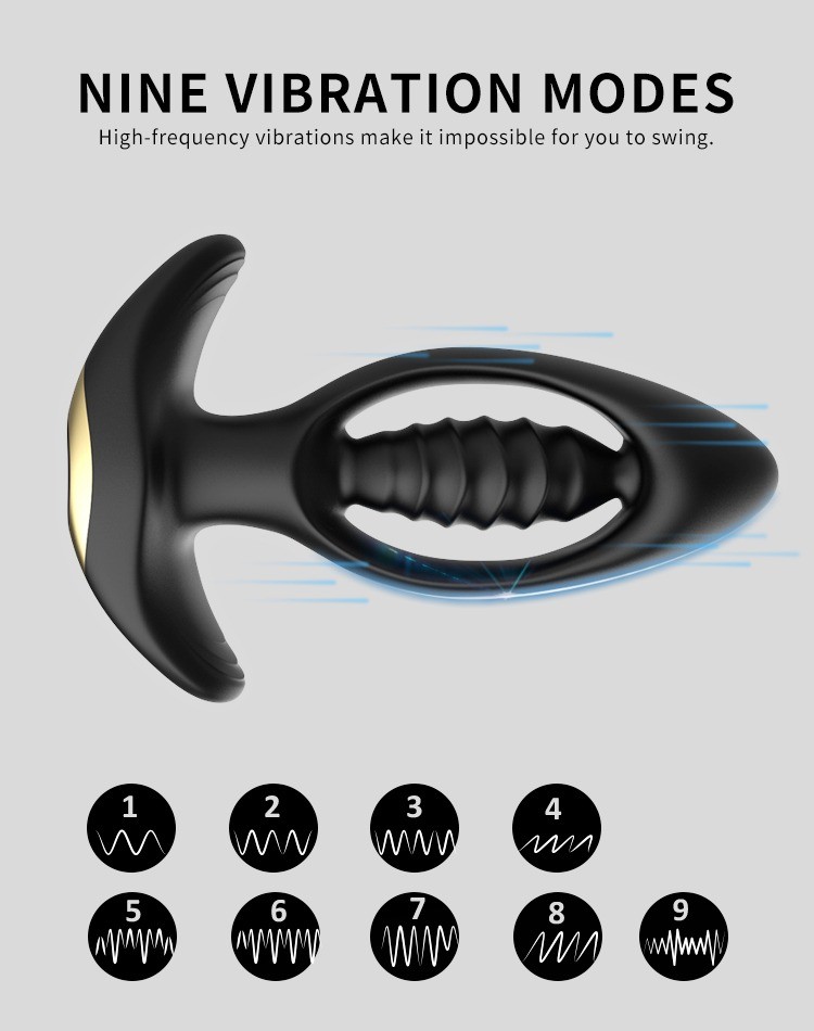 Pile Driver Silicone Anal Plug Vibrator