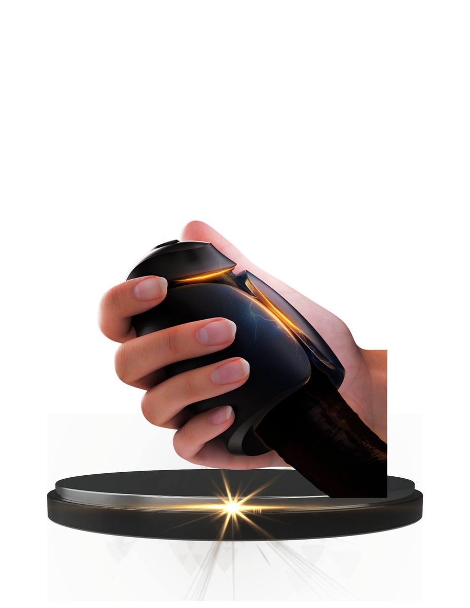 Sparta Pro's Penis Training Male Masturbator Delay Ejaculation Electric Shock Vibration & Glans Stimulator Massager for Men