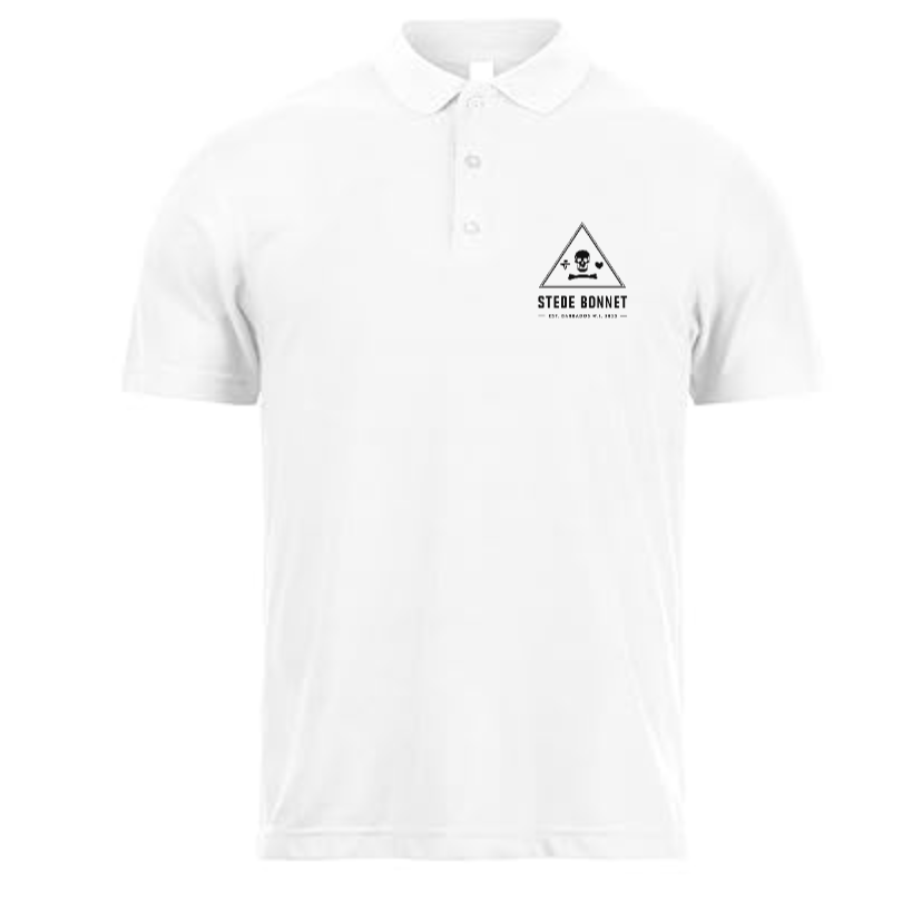 Stede Bonnet White Polo Mens