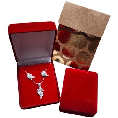 Juego de Plata delfín blanco