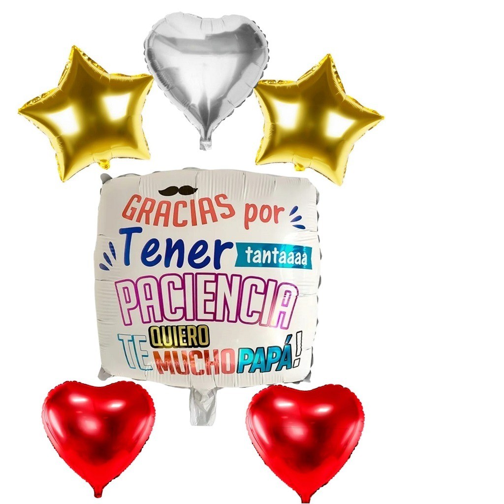 Globos papá - "Gracias por tu paciencia"