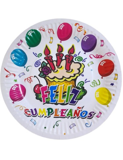 Platos desechables grande