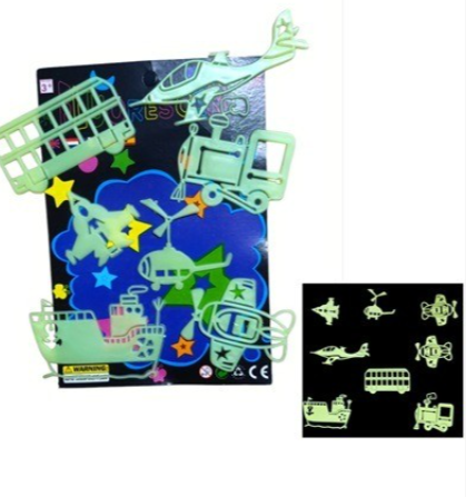 Pegatina fluorescente transporte