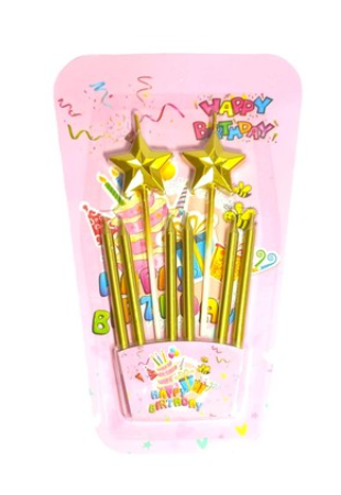 Velitas-estrellas dorado