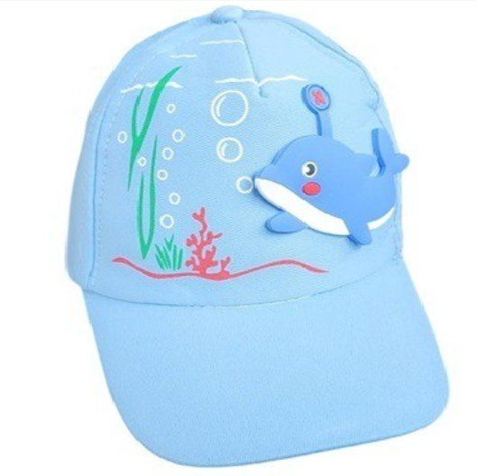 Gorrita infantil delfín celeste