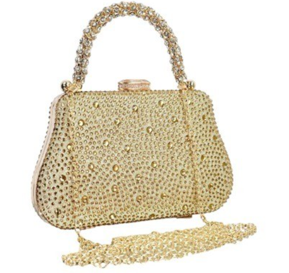 Bolso clutch dorado