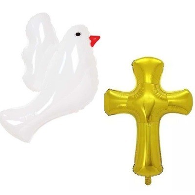 Dúo globos comunión