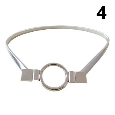 Cinturón ajustable plateado