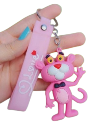 Llavero pantera rosa