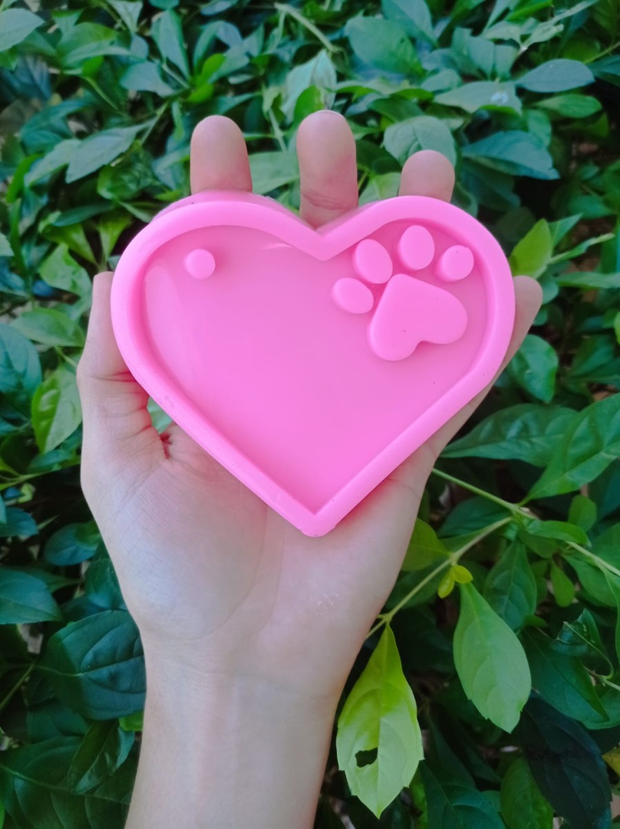 Moldes para resina-Corazón con pata