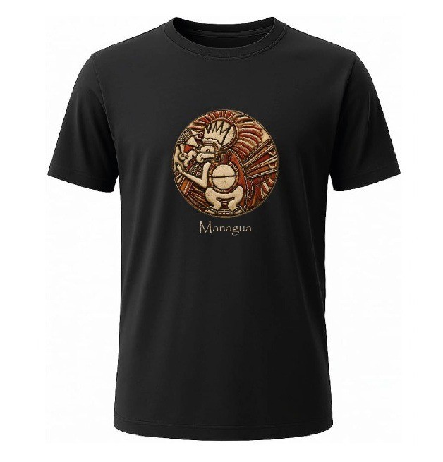 Camiseta con diseño precolombino
