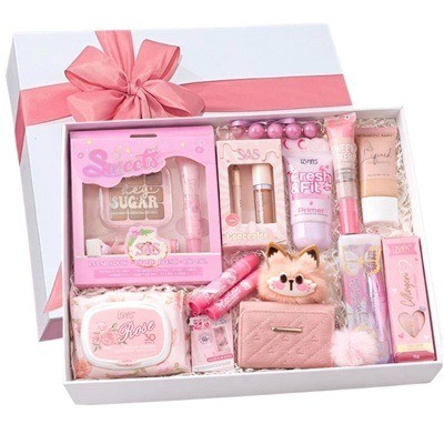 Caja de regalo con productos de belleza