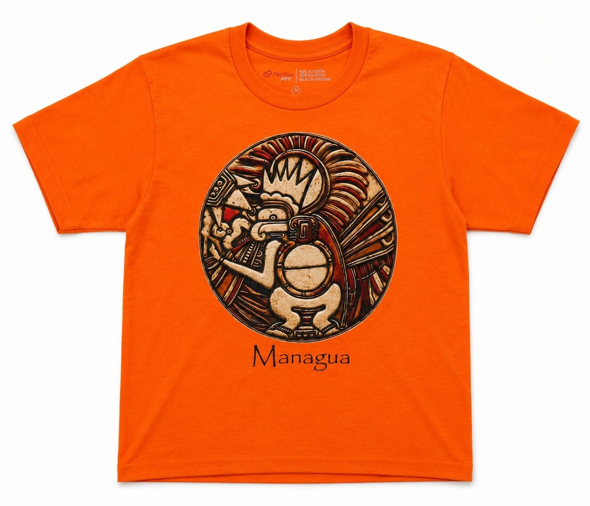Camiseta con diseño precolombino