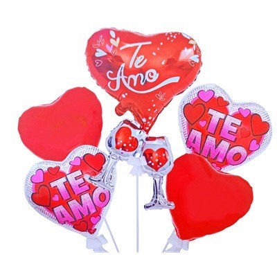 Set de globos sin inflar Te Amo