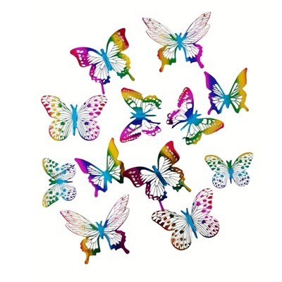 Mariposa decorativa tornasol