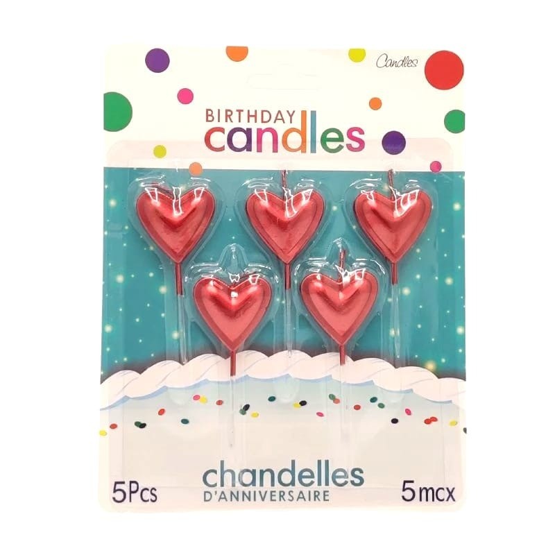 Velitas-corazón roja