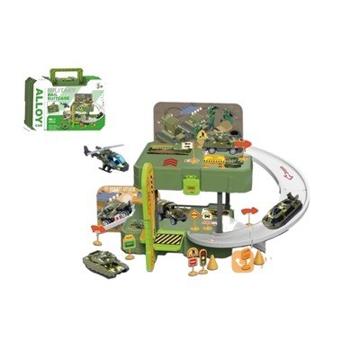 Mini maletín con pista militar