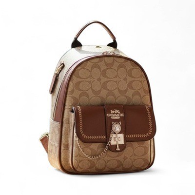 Mochila pequeña beige