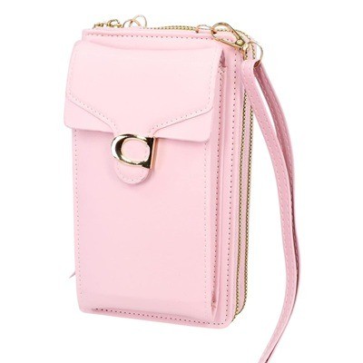 Billetera manos libre rosada