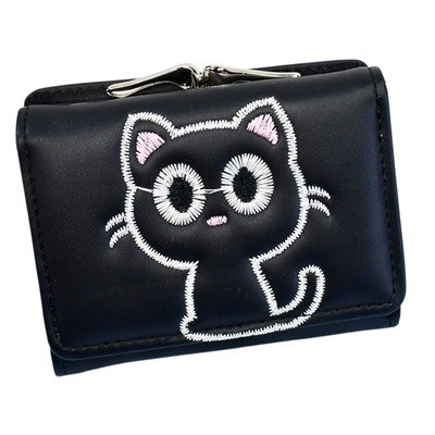 Billetera gatito pequeña negra