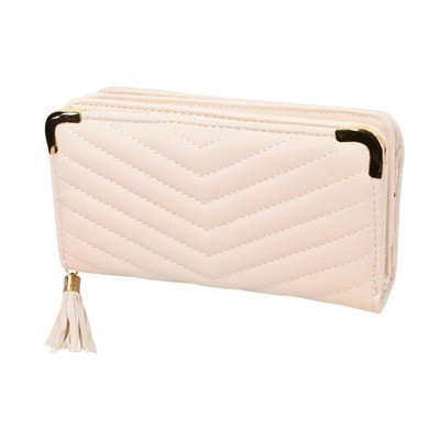 Billetera con textura beige