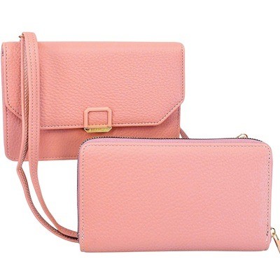 Bolsito 2 en 1 rosada coral