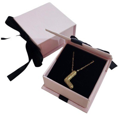 Cadena con dije de acero inoxidable