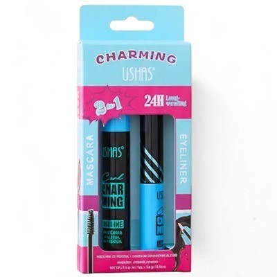 Set Máscara Para Pestañas Y Delineador Líquido Ushas