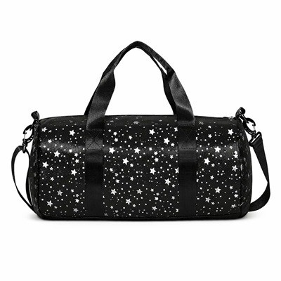 Maleta de mano con estrellas estrellas negra