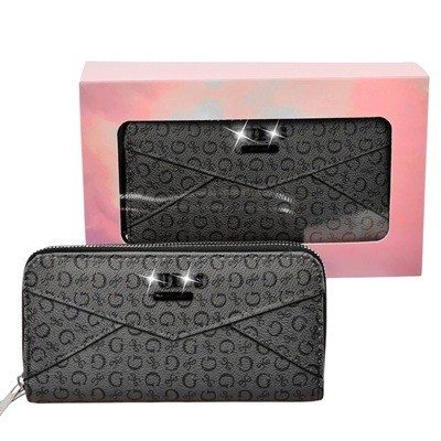 Billetera manos libres estampada Gris oscuro