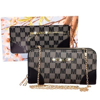 Billetera manos libres estampada