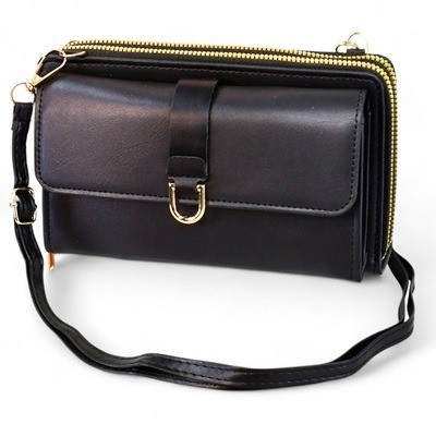 Billetera manos libre negra Estilo C01