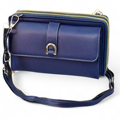 Billetera manos libre azul Estilo C02