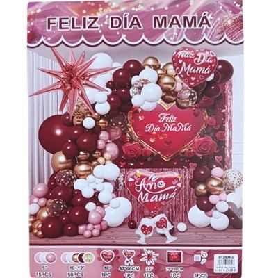 Set de decoración Feliz día Mamá 02