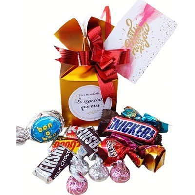 Cajita con chocolates variados Para recordarte lo especial que eres