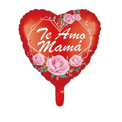 Globo sin inflar de 18" Te Amo Mamá