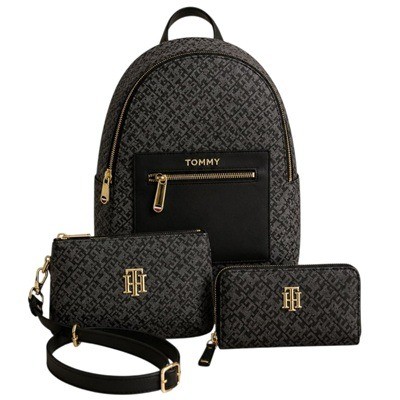 Mochila Con Manos Libres Y Billetera Negra