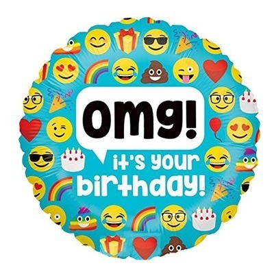Globo Sin Inflar De (18") Its Omg Its Your Birthday