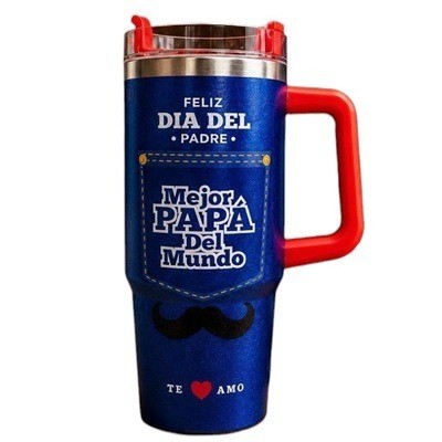 Termo Con Frase Mejor Papá Del Mundo (900 ml)